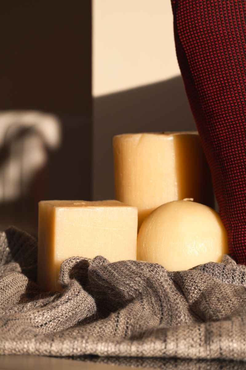 Cozy home decor with candle