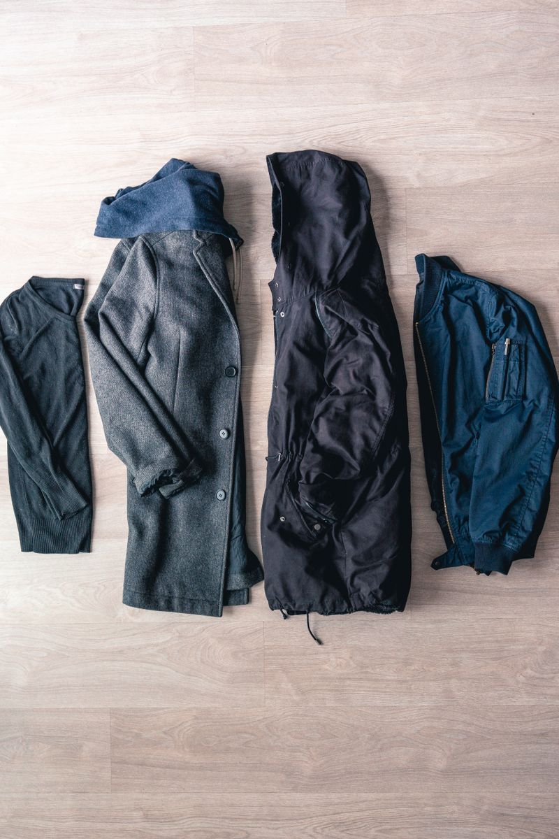 Streetwear outfit laid flat